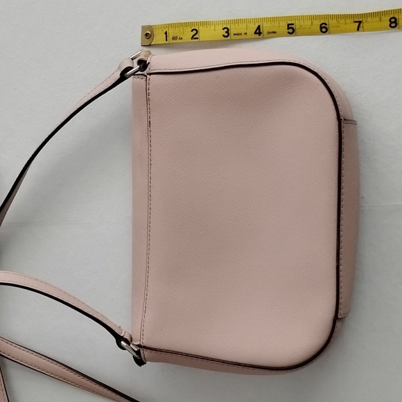 Kate Spade Baby Pink Safiano Leather Crossbody Bag *flaw - Picture 5 of 10